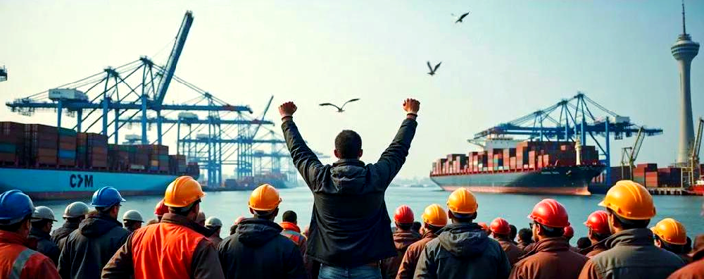 Joint strike at ports across multiple Mediterranean countries on February 6