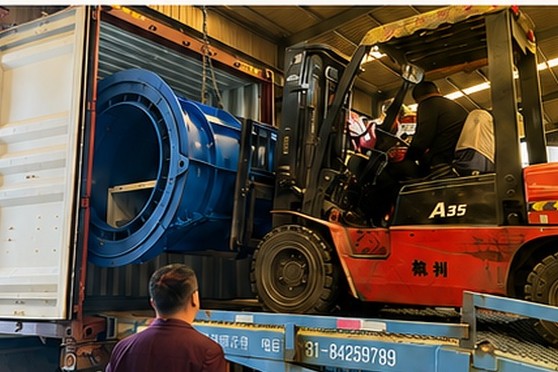 Heavy equipment loading